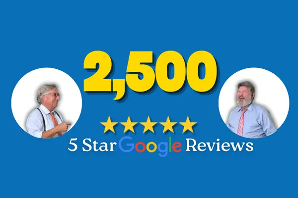 2500 5-Star Reviews